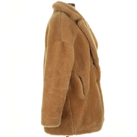 💋GORGEOUS!💋 ZARA FAUX FUR COAT IN LIGTH CAMEL - Picture 13 of 15